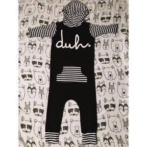 Rags Duh Hooded Romper